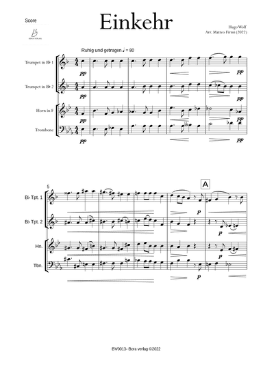Einkehr (arr. Matteo Firmi)