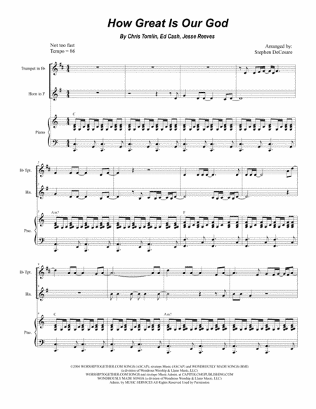 How Great Is Our God (arr. Stephen DeCesare)
