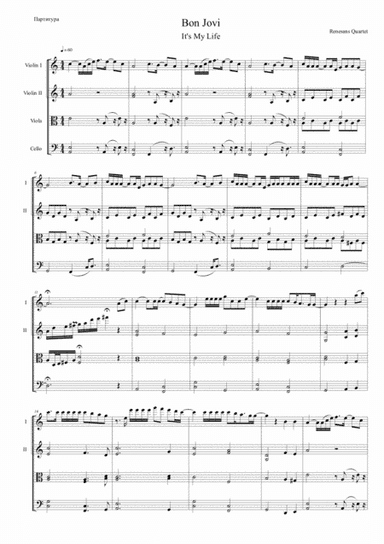 It's My Life (arr. Maksym Kravchenko)