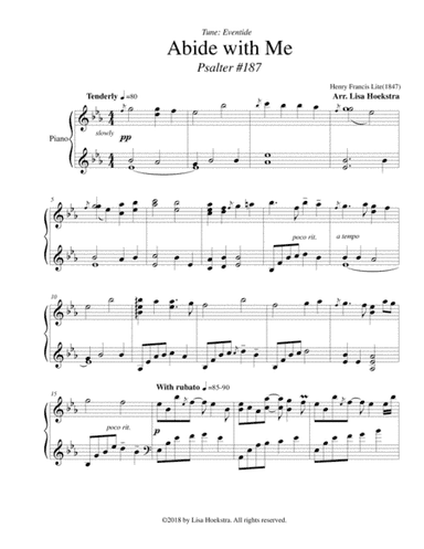Abide With Me (Psalter #187) (arr. Lisa Hoekstra)