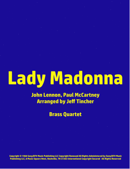 Lady Madonna (arr. Jeff Tincher)