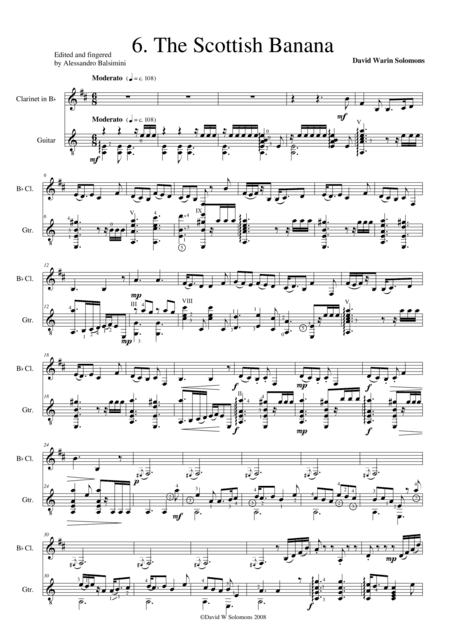 The Scottish banana (clarinet and guitar)