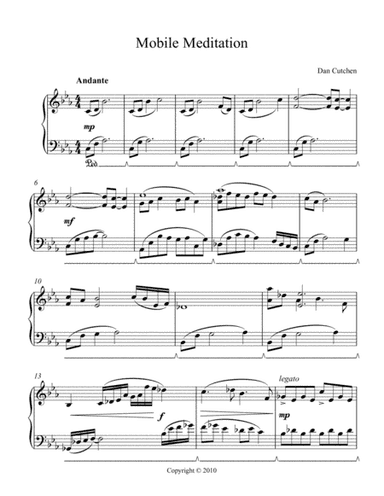 Piano solo - "Mobile Meditation"