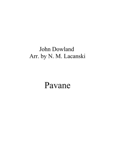 Pavane (arr. Nick Lacanski)