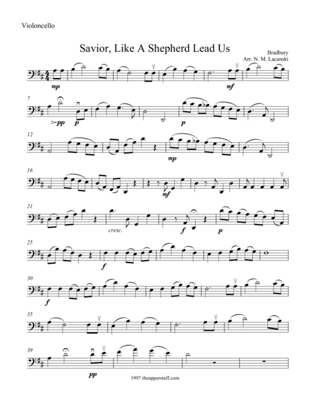Savior Like a Shepherd Lead Us (arr. Nick Lacanski)
