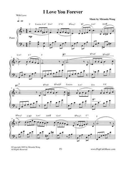 I Love You Forever - Touching Piano Music