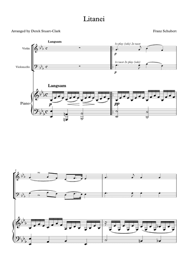 Litanei (arr. Derek STUART-CLARK)