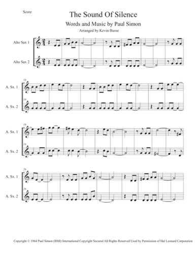 The Sound Of Silence (arr. Kevin Busse)