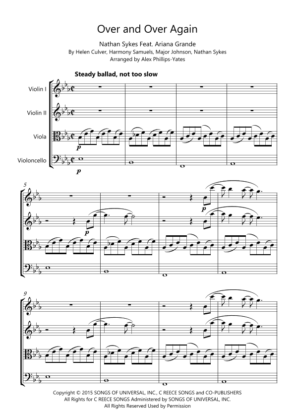 Over And Over Again (arr. Alex Phillips-Yates)