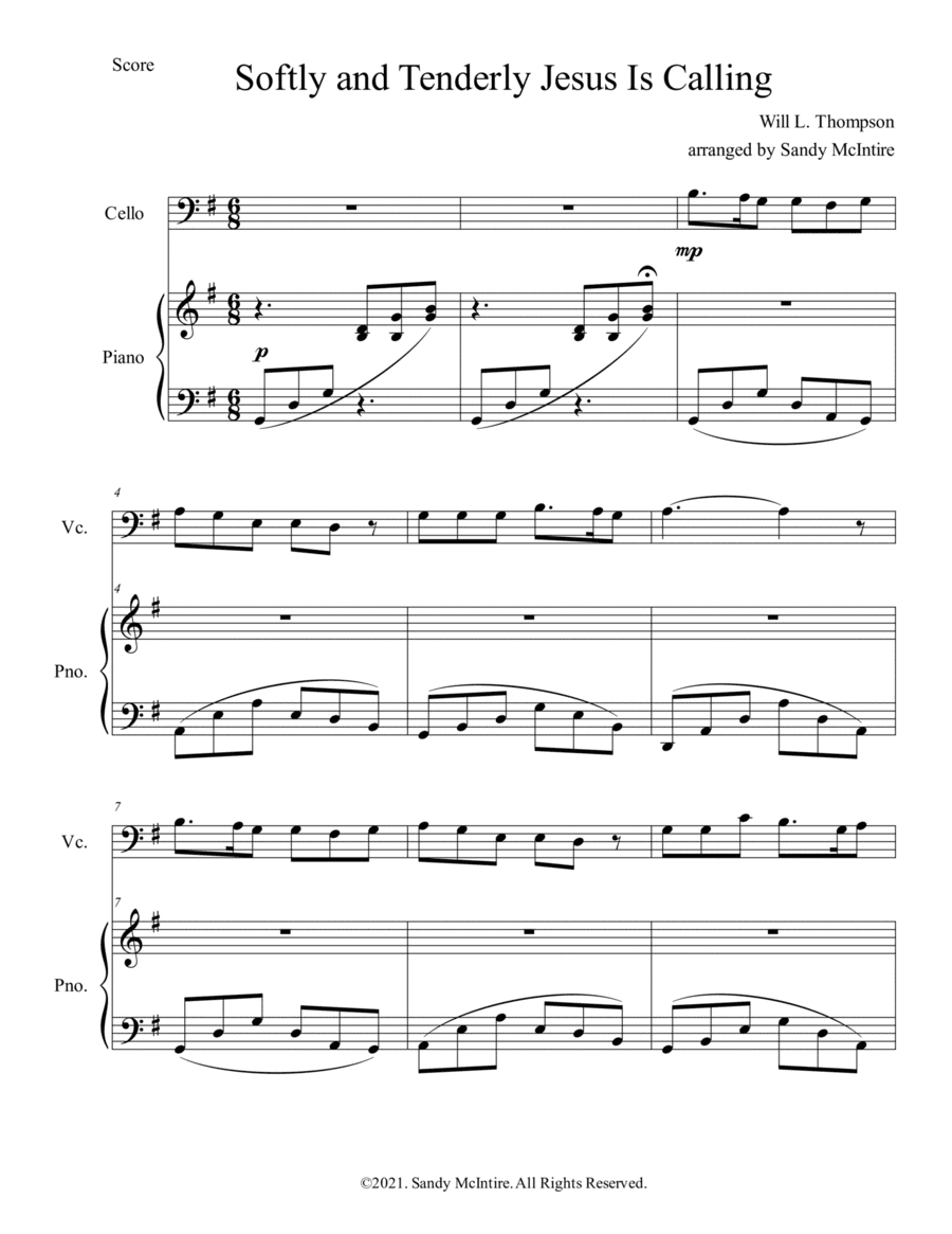 Softly and Tenderly Jesus Is Calling (arr. Sandy McIntire)