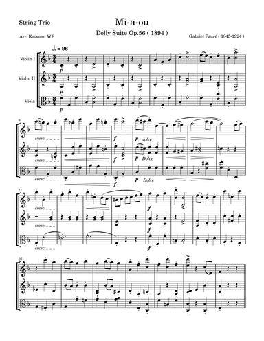 Mi-a-ou (arr. Katsumi WF)