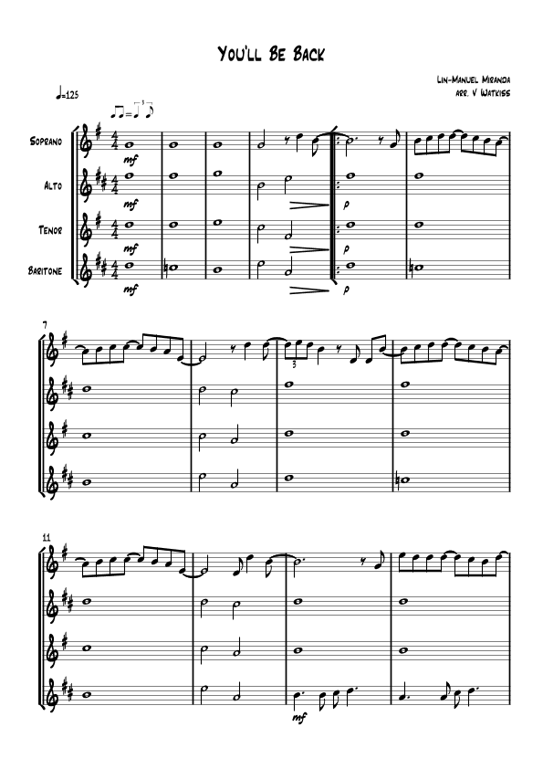 10 Duel Commandments (arr. Verena Watkiss)