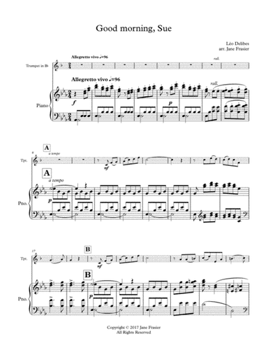 Good Morning, Sue (arr. Jane Frasier)
