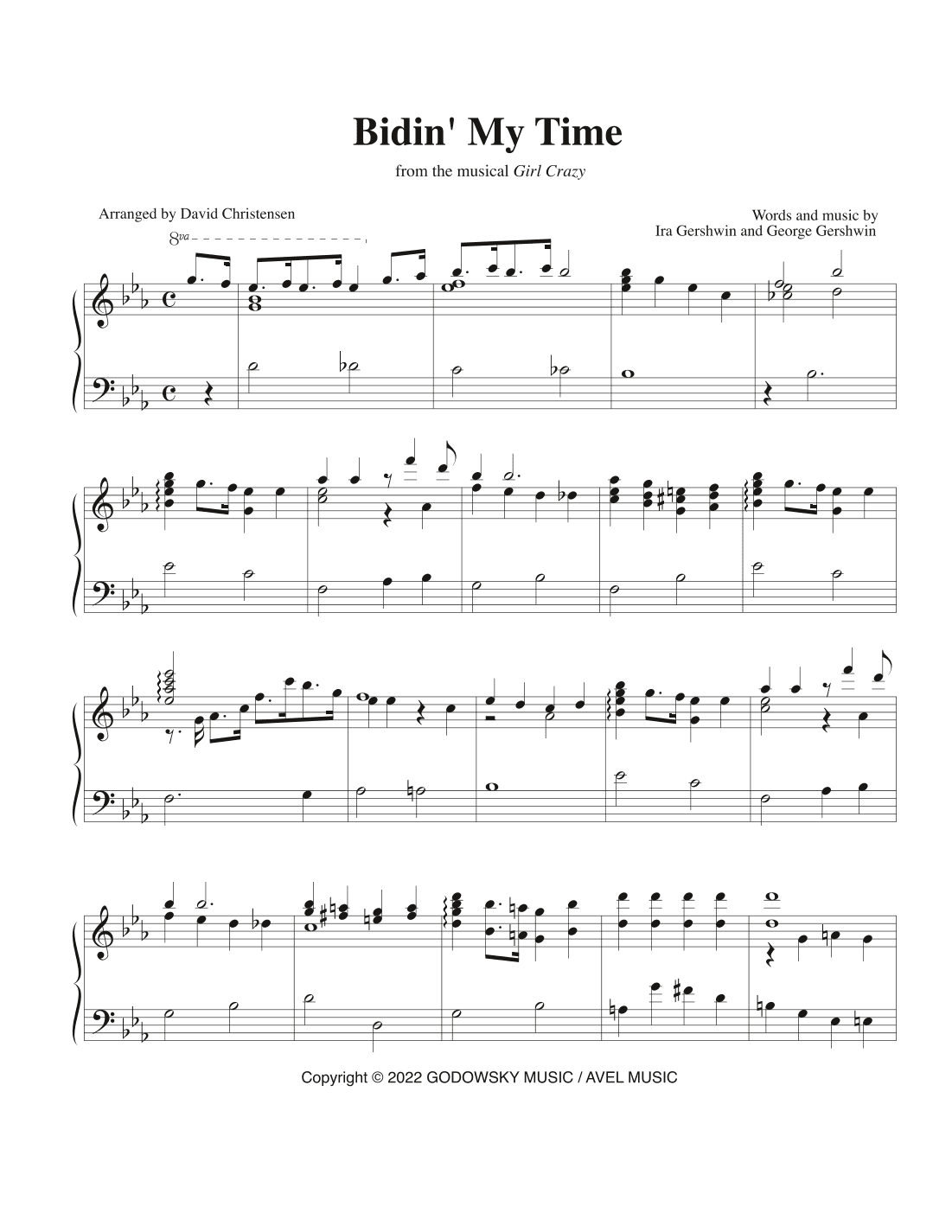Girl Crazy Musical Notebook (arr. David Christensen)