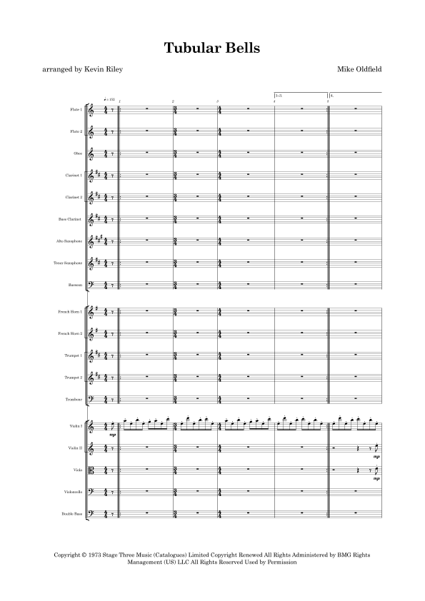 Tubular Bells (arr. Kevin Riley)