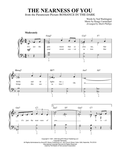 The Nearness Of You (arr. Mark Phillips)