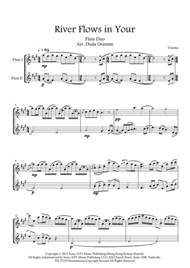 River Flows In You (arr. Duda Oriontte)
