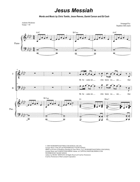 Jesus Messiah (arr. Stephen DeCesare)