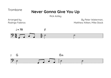 Never Gonna Give You Up (arr. Rodrigo Faleiros)