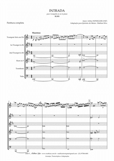 Intrada (arr. Arranjo Mathian Silva)