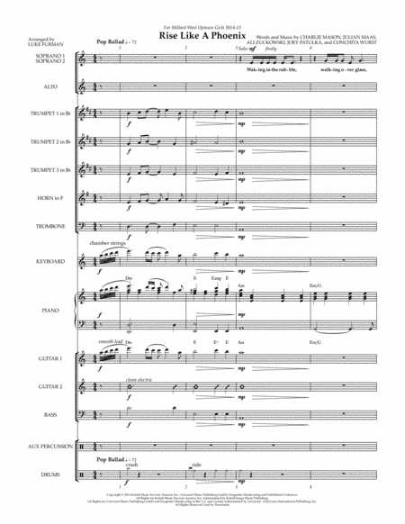 Rise Like A Phoenix (arr. Luke Furman)