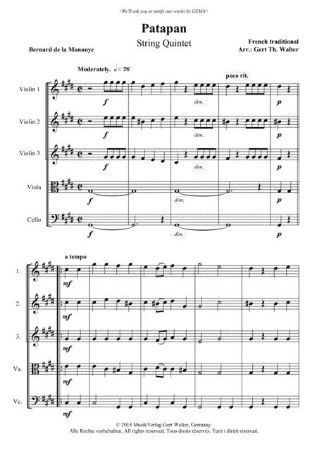 Patapan (arr. Gert Th. Walter)