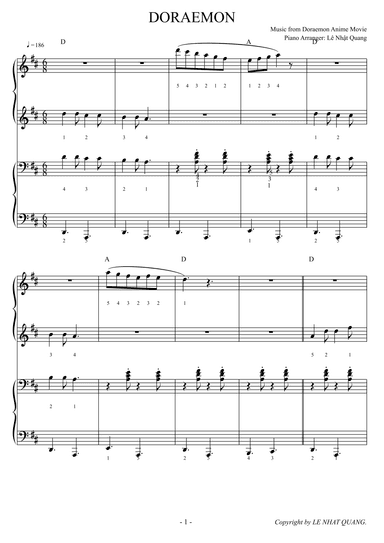DORAEMON ( Main Theme ) (arr. Le Nhat Quang)