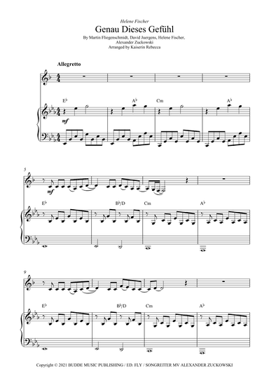 Genau Dieses Gefuehl (arr. Kaiserin Rebecca)
