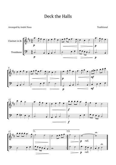 Deck the Halls (arr. André Nusa)