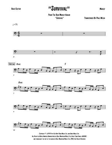 Survival (arr. Accubass)