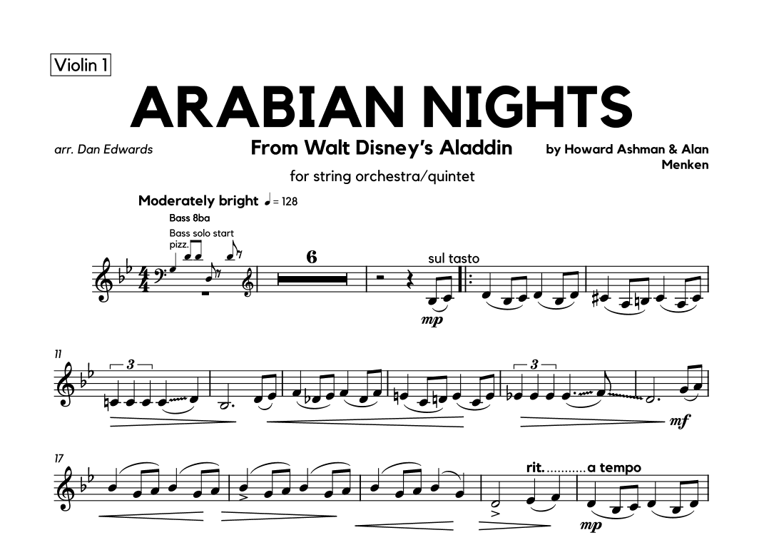 Arabian Nights (arr. Dan Edwards)