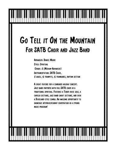 Go Tell It on the Mountain - for SATB Choir and Jazz Band (arr. Daniel Moore)