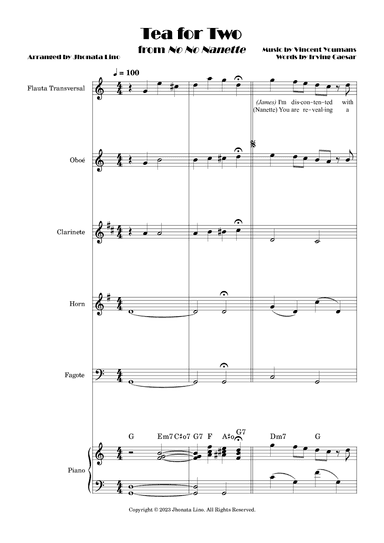 Tea For Two (arr. Jhonata Lino)