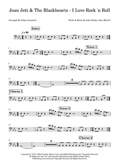 I Love Rock 'n Roll (arr. Felipe Gonçalves)