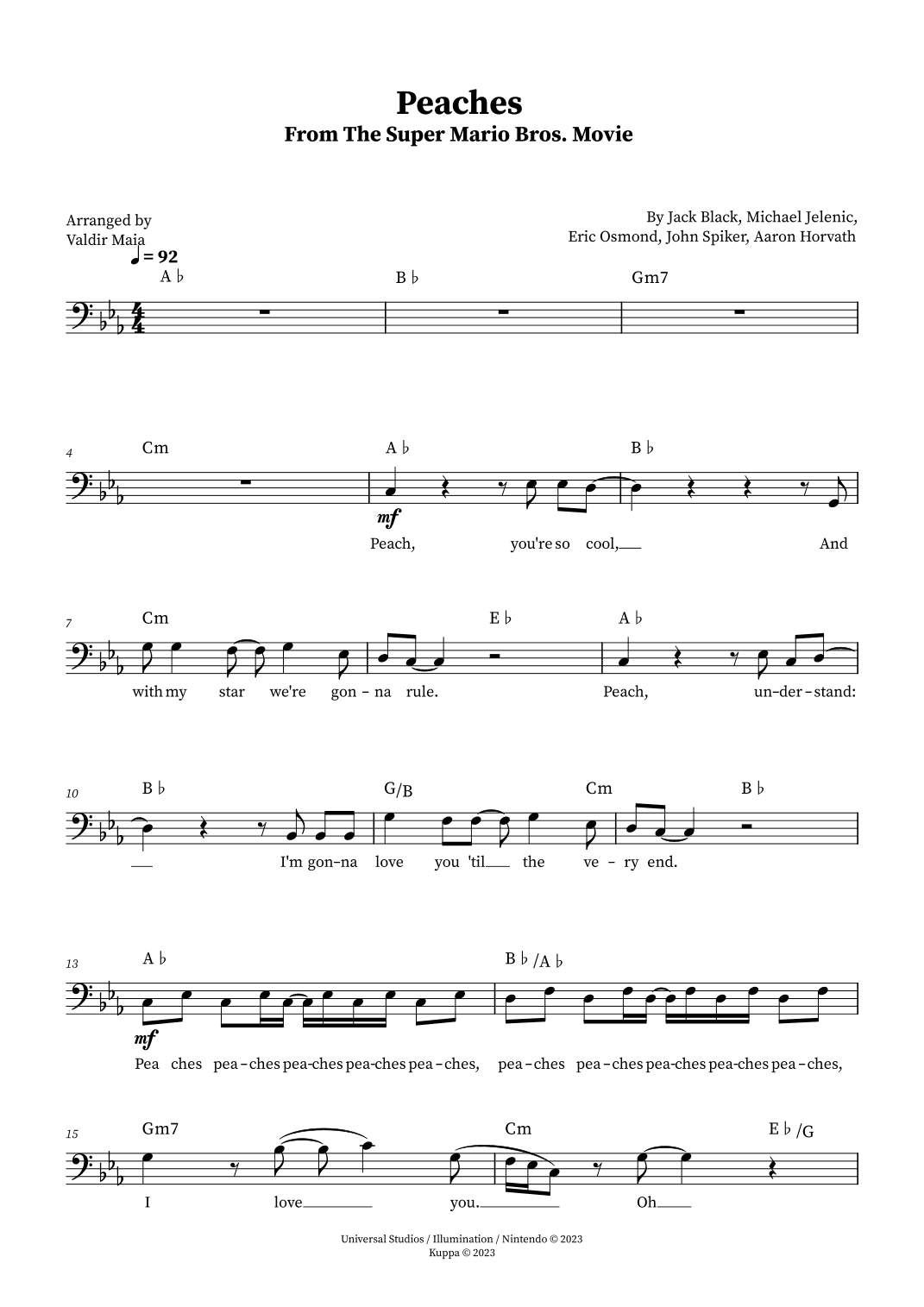 Peaches (arr. Valdir Maia)