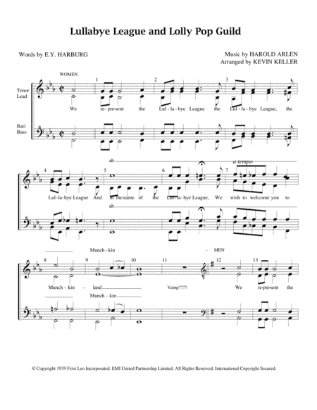 Lullaby League And Lollypop Guild (arr. Kevin Keller)