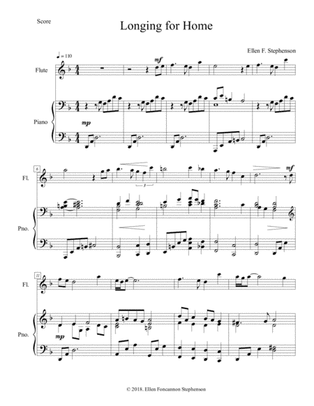 Longing for Home (flute and piano)