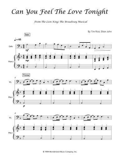 Can You Feel The Love Tonight (arr. Luís Gustavo Rossato)