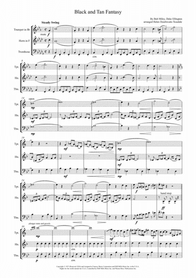 Black And Tan Fantasy (arr. Helen Douthwaite-Teasdale)