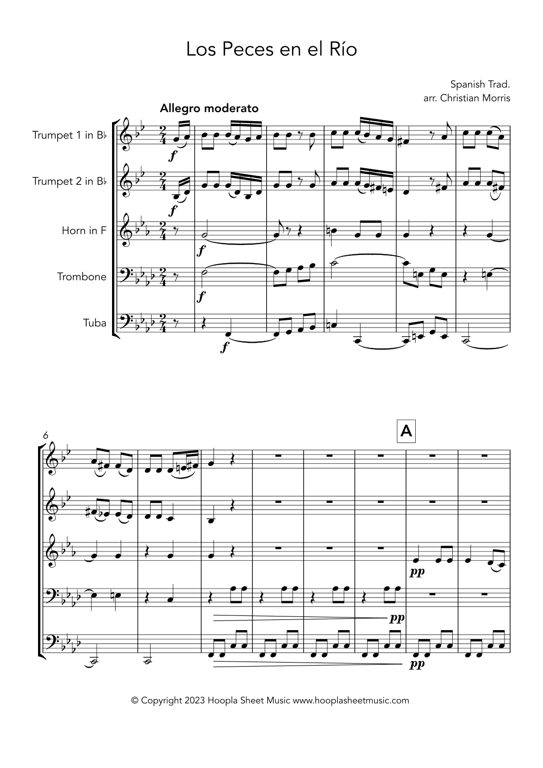 Los Peces en el Río (arr. Christian Morris)