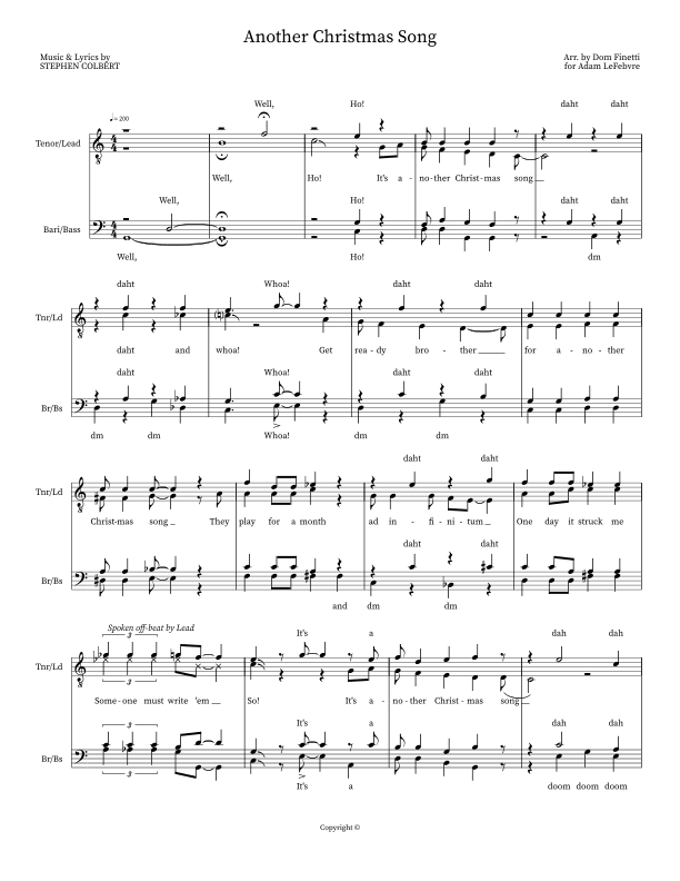 Another Christmas Song (arr. Dom Finetti)