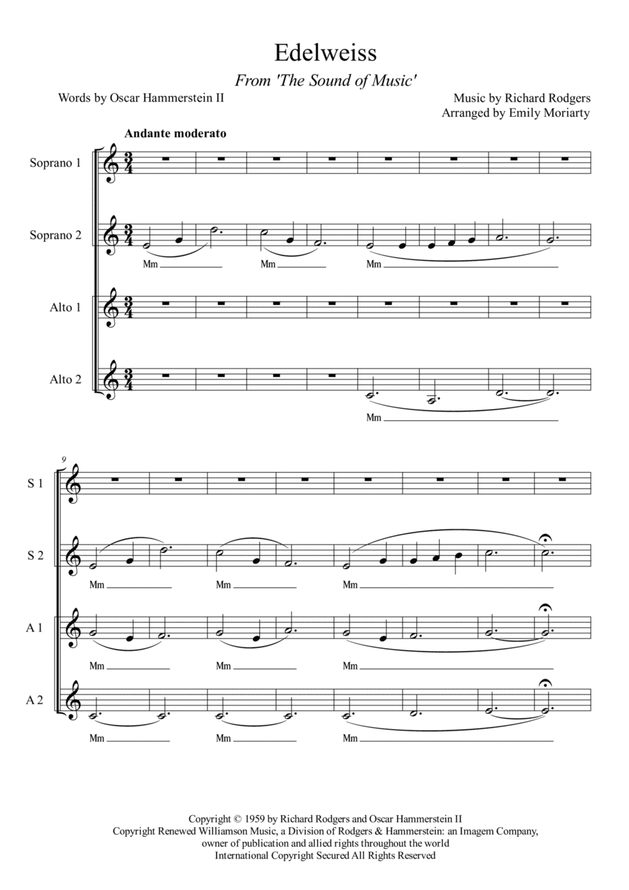 Edelweiss (arr. Emily Moriarty)