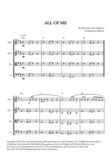 All Of Me (arr. Milanov)