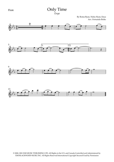 Only Time (arr. Fernando Britto)