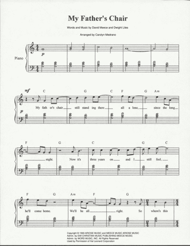My Father's Chair (arr. Carolyn Medrano)