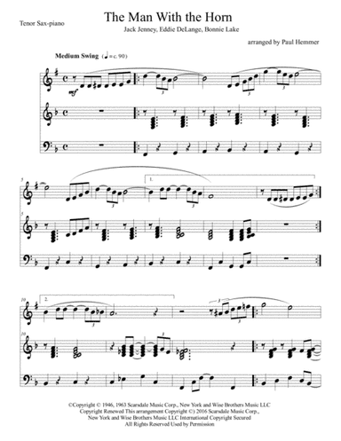 The Man With The Horn (arr. Paul Hemmer)