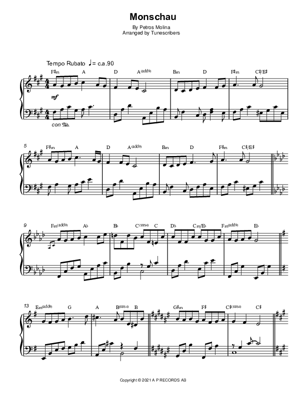 Monschau (arr. Tunescribers)