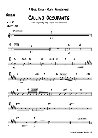 Calling Occupants (of Interplanetary Craft) (arr. Nigel Hanley)