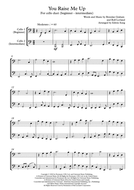 You Raise Me Up (arr. Edwin Sung)