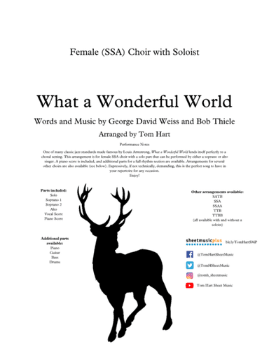 What A Wonderful World (arr. Tom Hart)